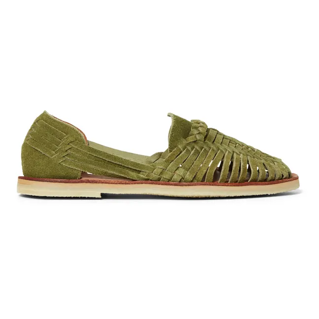 Sandales Alegre Suede | Vert olive