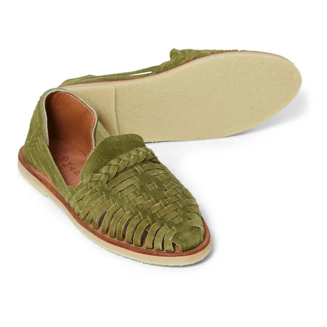 Sandales Alegre Suede | Vert olive