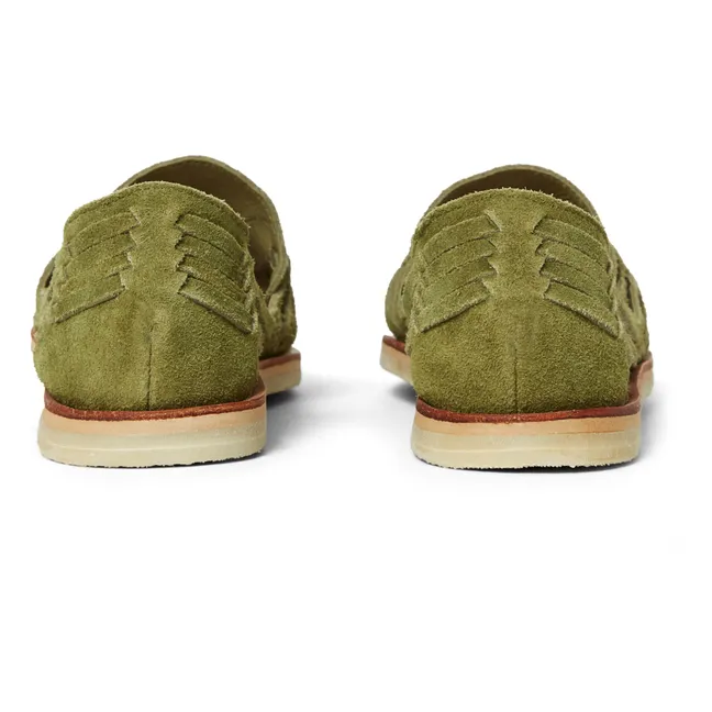 Alegre Suede Sandals | Olive green