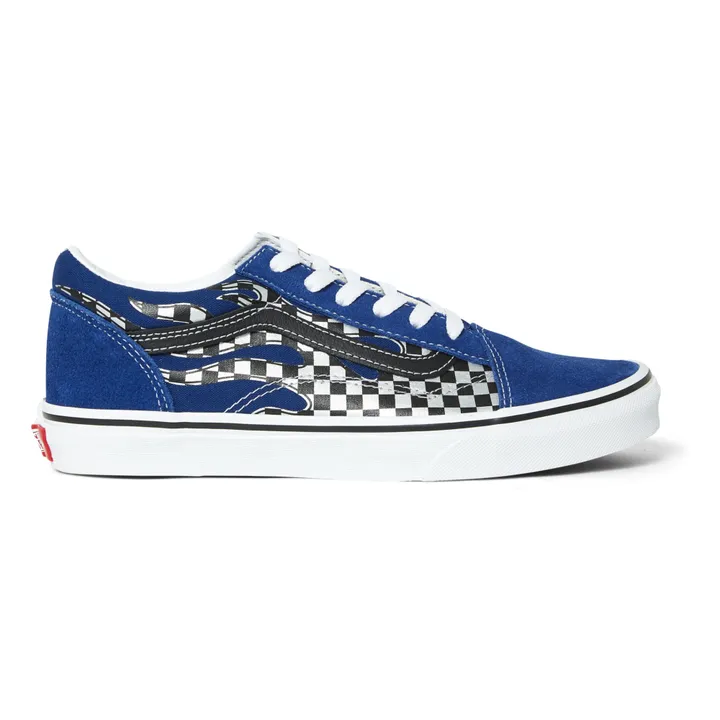 Old Skool Lace-Up Flame Sneakers | Blue- Product image n°0