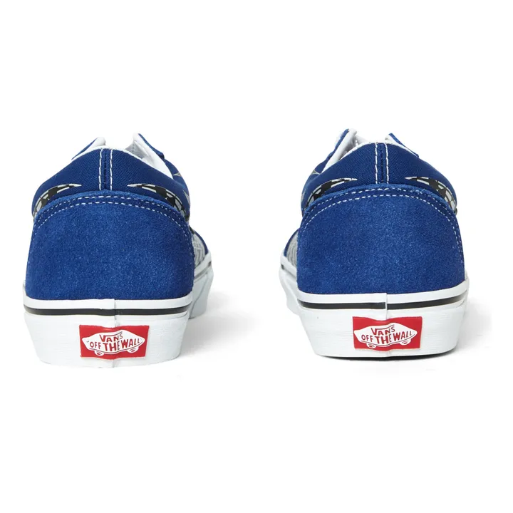 Old Skool Lace-Up Flame Sneakers | Blue- Product image n°2