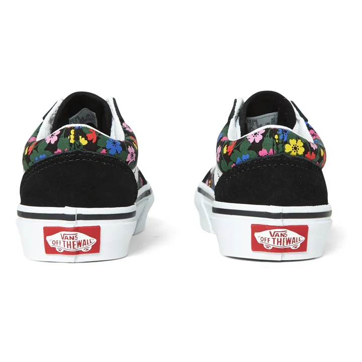 Garden Floral Vans Old Skool Noir A Fleur Chaussures Old Skool
