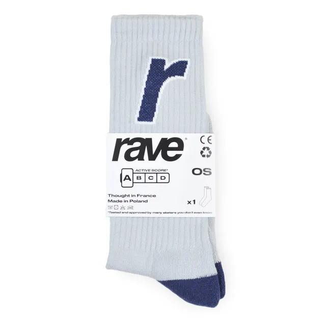 Rave Logo Socks | Grey