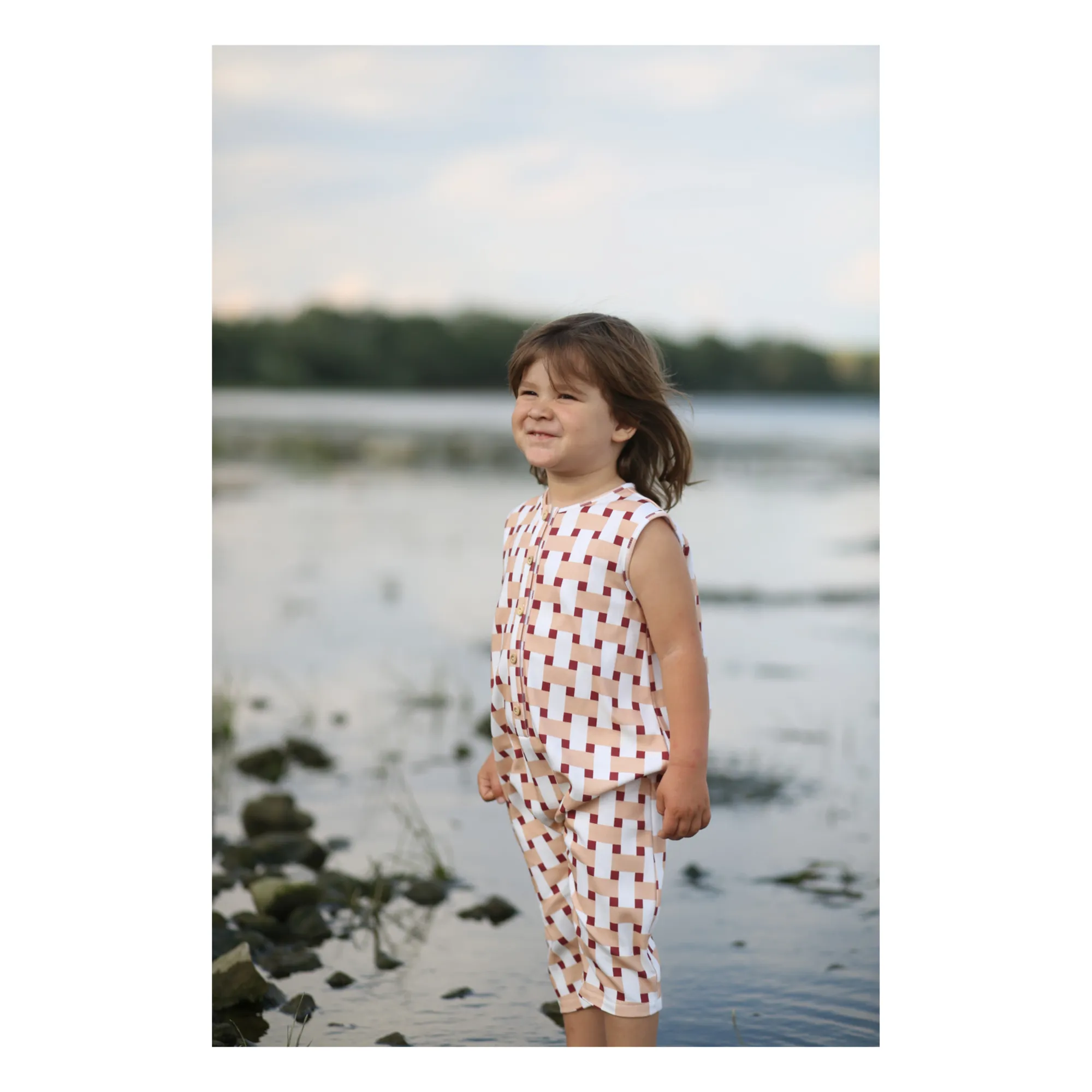 未使用 kalinka Cordelia Romper  18m Kalinka - Cordelia Linen romper - Light blue | Smallable