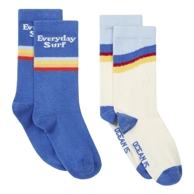 Pack 2 Socken Everyday Ocean | Grauweiß