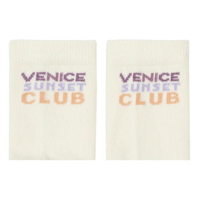 Pack 2 Chaussettes Shell Venice | Blanc cassé