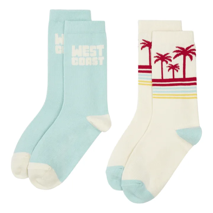 Calcetines West Palm 2 Pack | Blanco Roto- Imagen del producto n°1