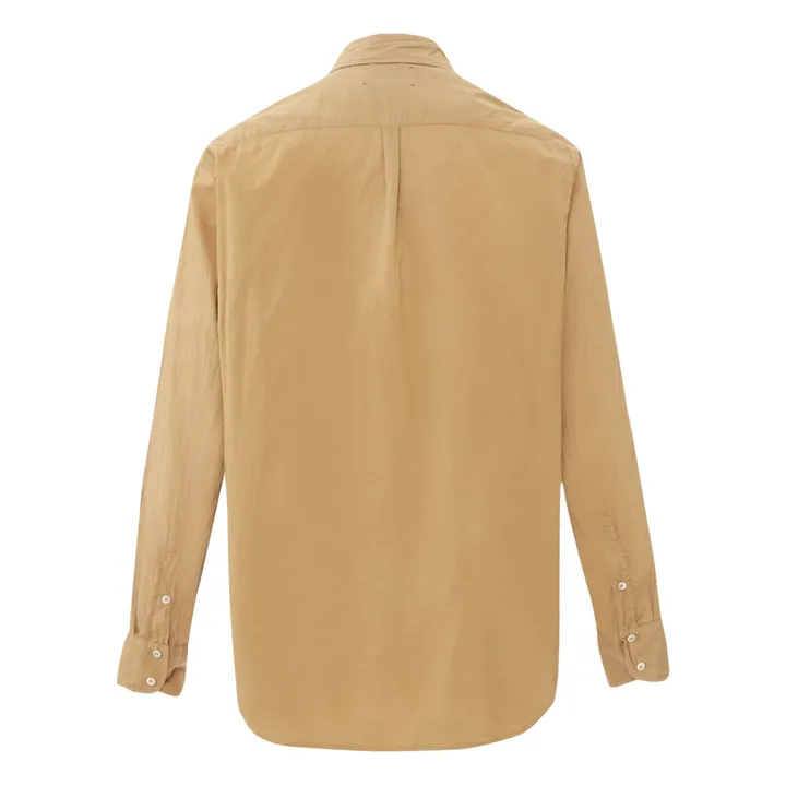 Camicia Beau Popeline de Coton | Nocciola- Immagine del prodotto n°4