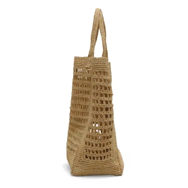 Annabelle Vertical Tote Bag | Natural