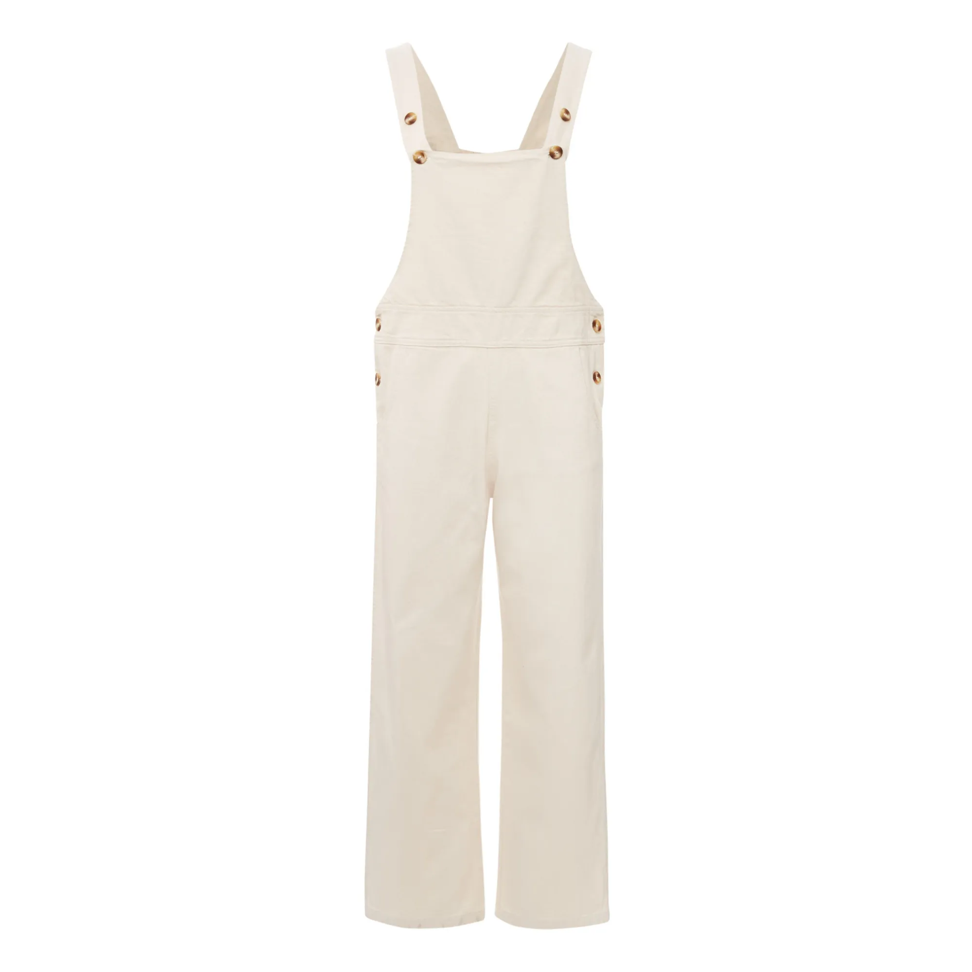 Poudre Organic Women's Ecru Quetsche Denim Overalls - ’S Collection