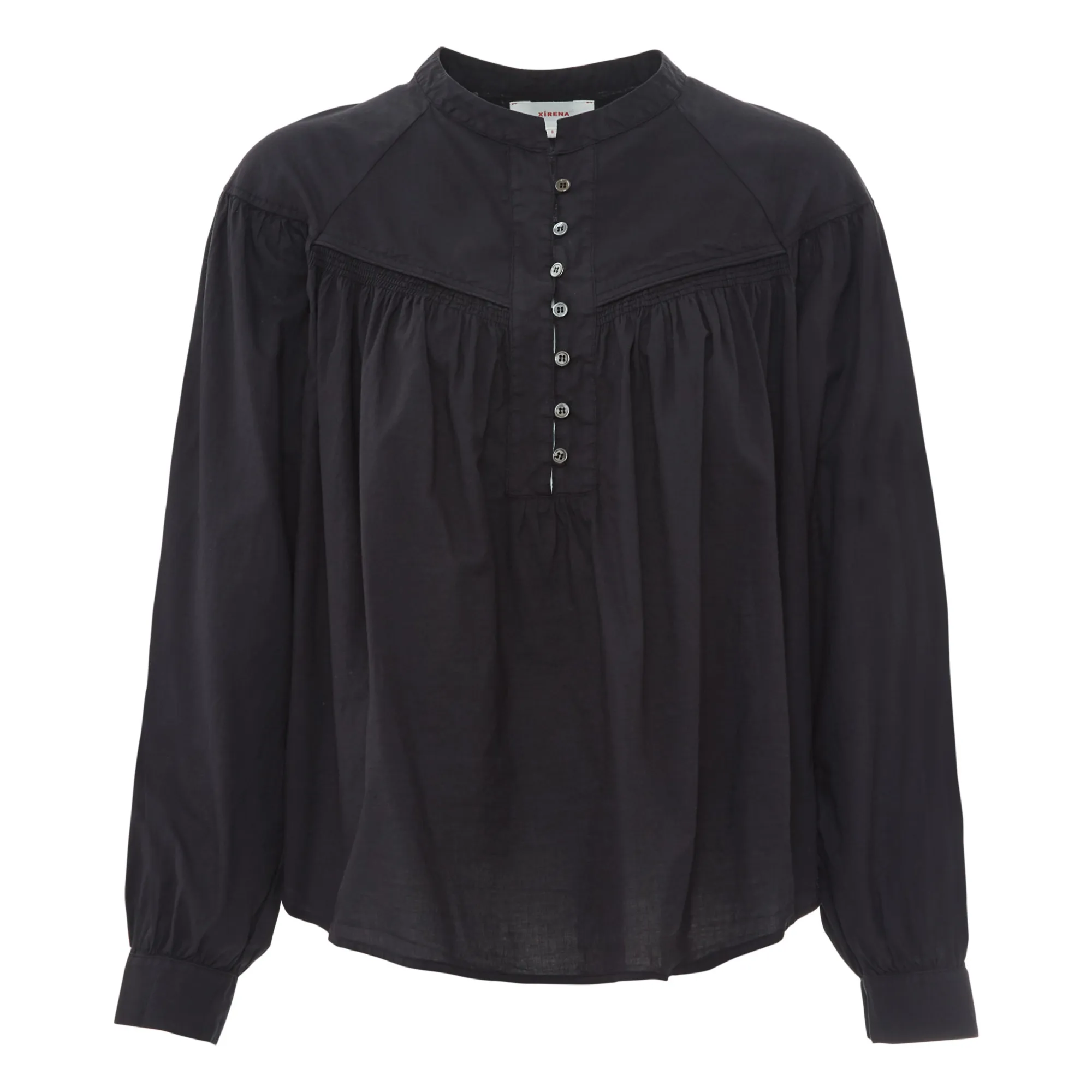 Xirena Black Delilah Cotton Poplin Blouse