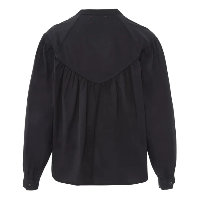Blouse Delilah Popeline de Coton | Noir