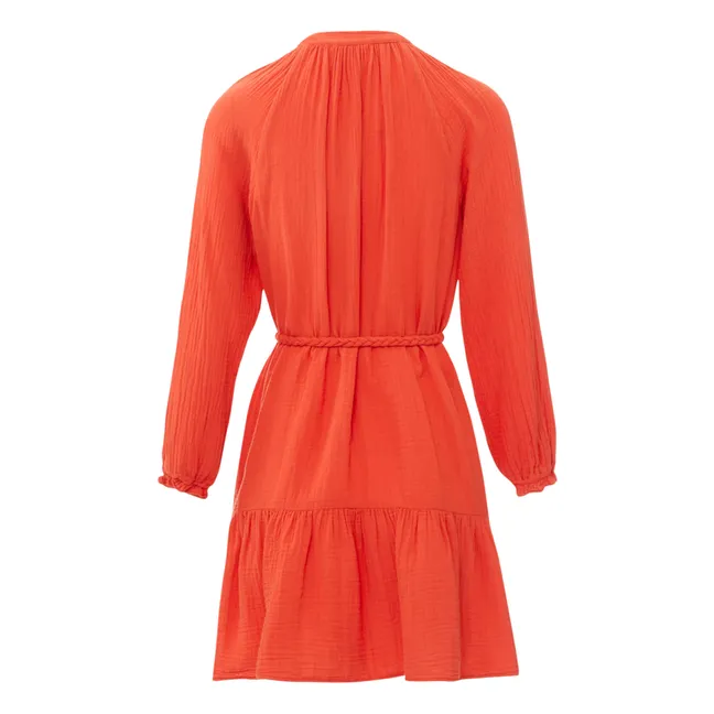Robe Rainey Gaze de Coton | Mandarine