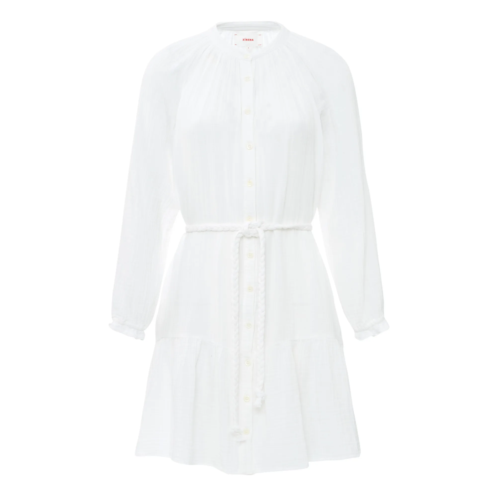 Xirena White Rainey Cotton Gauze Dress