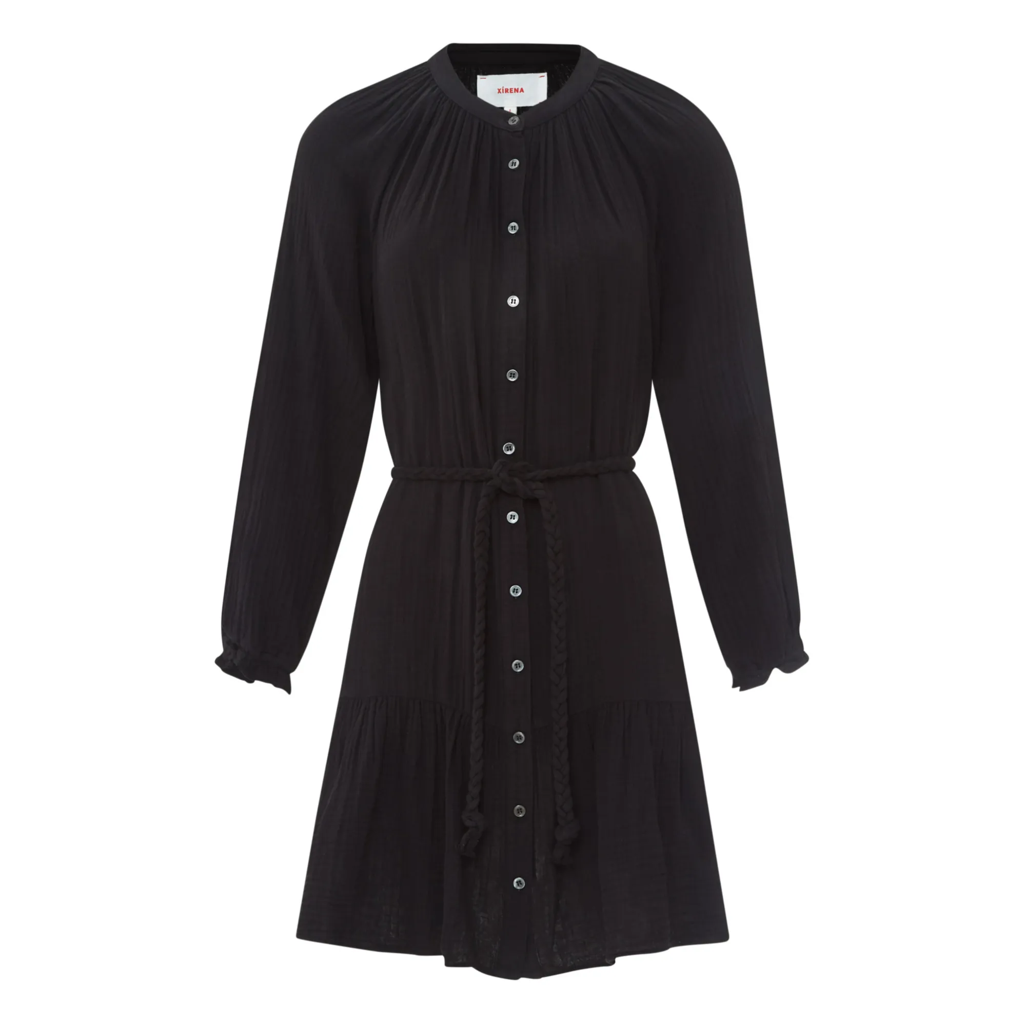 Xirena Black Rainey Cotton Gauze Dress