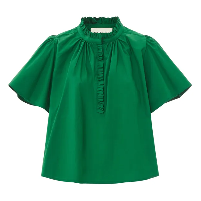 Blouse Seville Popeline de Coton | Vert