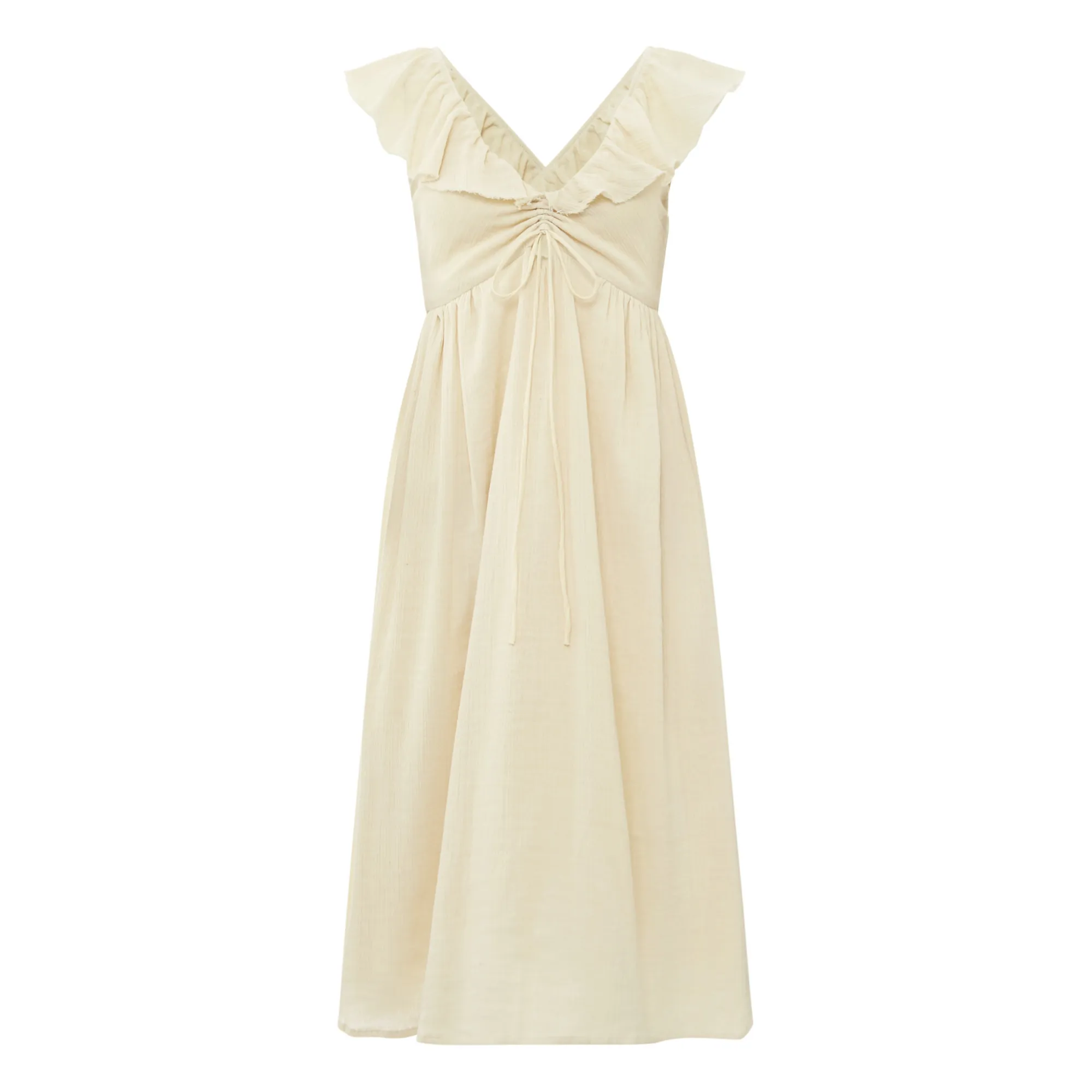 Bellepiece Sand Dylan Cotton Crepe Dress