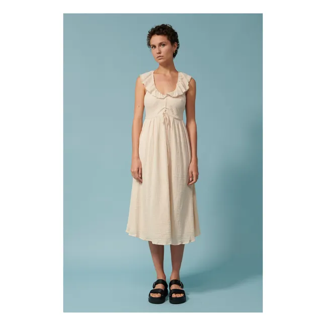Robe Dylan Crépon de Coton | Sable