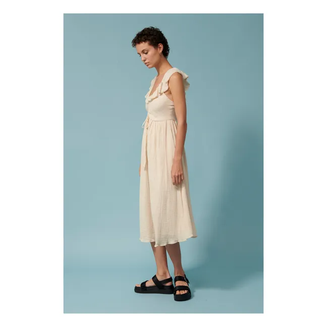 Robe Dylan Crépon de Coton | Sable
