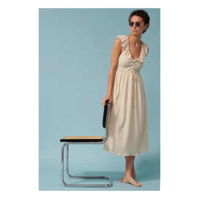 Robe Dylan Crépon de Coton | Sable