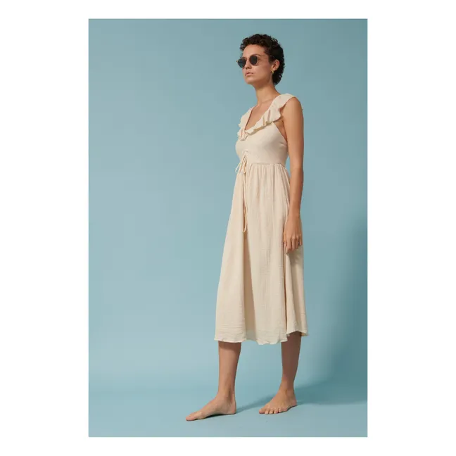 Robe Dylan Crépon de Coton | Sable