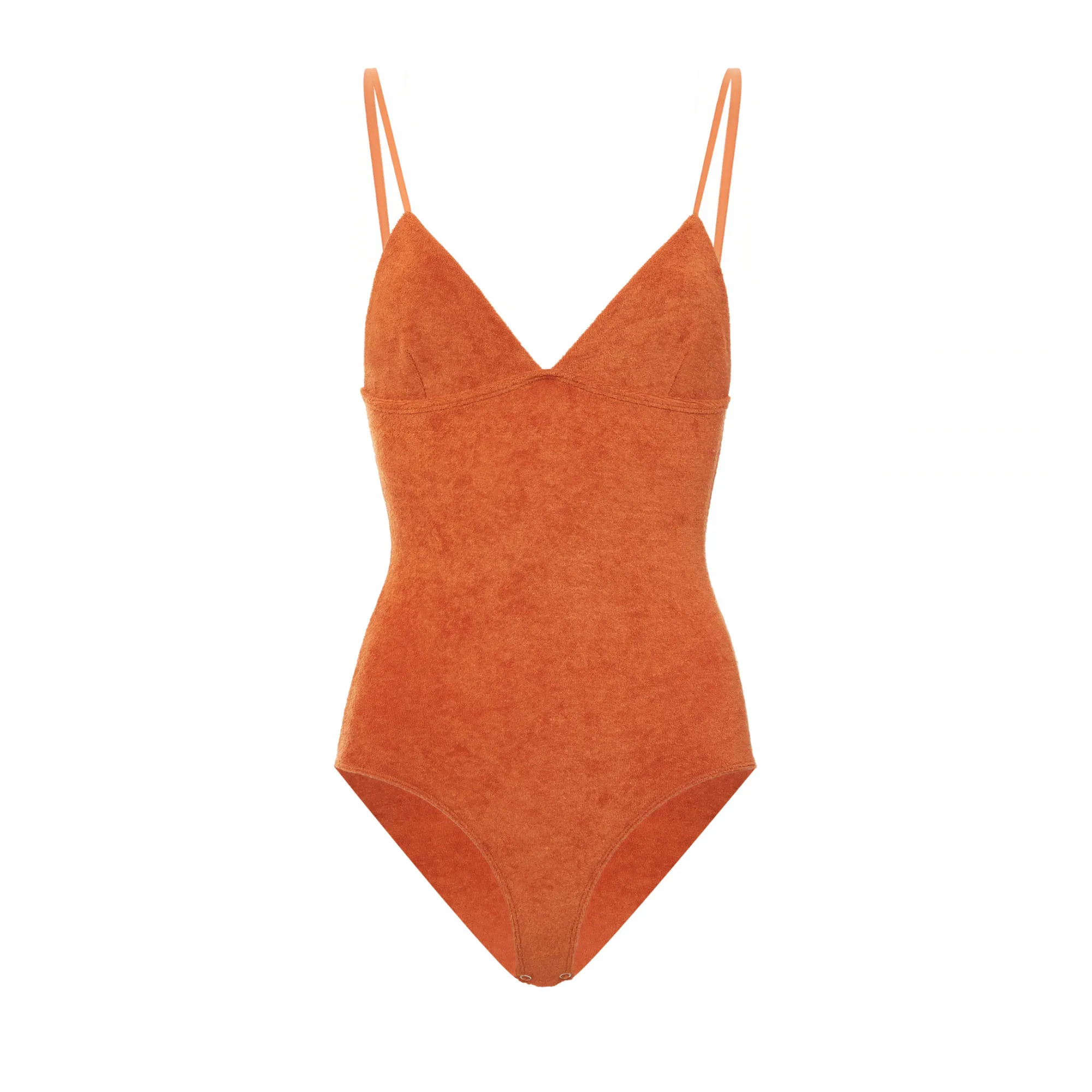 Baserange Orange Mississippi Organic Cotton Terry Onesie