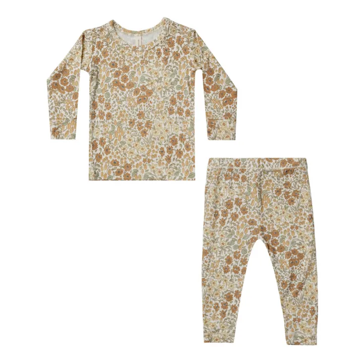 Floral Pajamas | Camel- Product image n°0