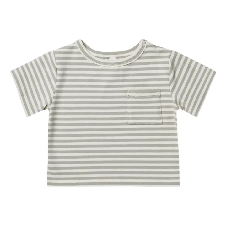 Boxy Organic Cotton T-Shirt | Verdigris- Product image n°0