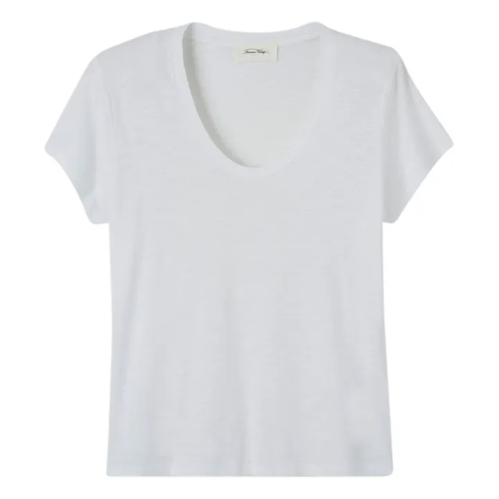 Camiseta con cuello en U Jacksonville | Blanco- Imagen del producto n°0