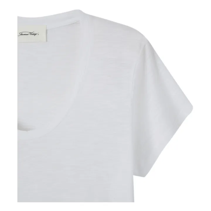 Camiseta con cuello en U Jacksonville | Blanco- Imagen del producto n°3