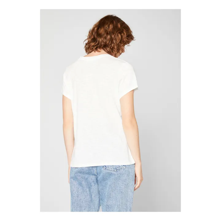 Camiseta con cuello en U Jacksonville | Blanco- Imagen del producto n°5