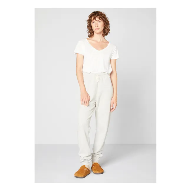 T-shirt Col V Jacksonville | Blanc
