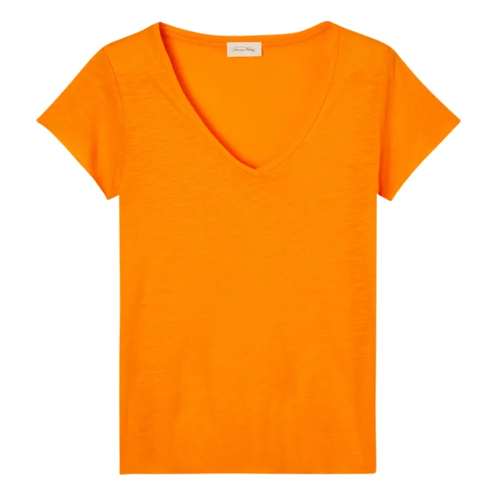 T-shirt Col V Jacksonville | Orange- Image produit n°0