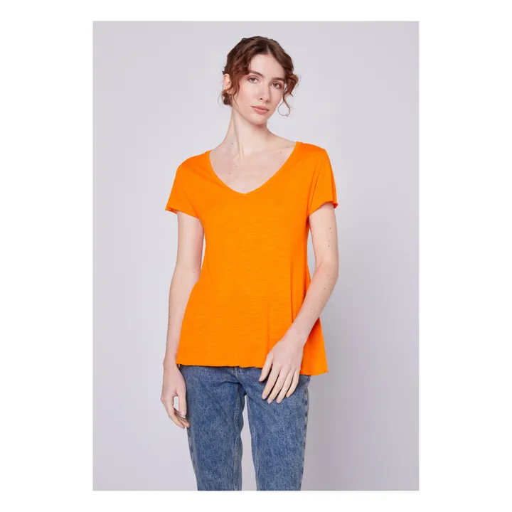Jacksonville V-Neck T-Shirt | Orange- Product image n°2