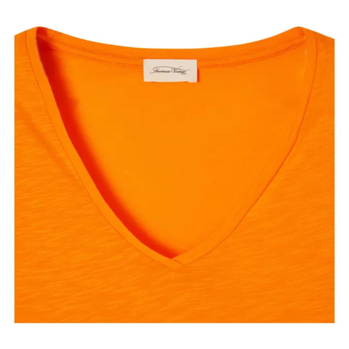 T-shirt Col V Jacksonville | Orange- Image produit n°3