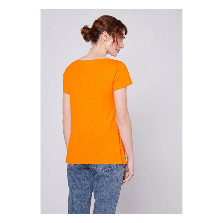 T-shirt Col V Jacksonville | Orange- Image produit n°5