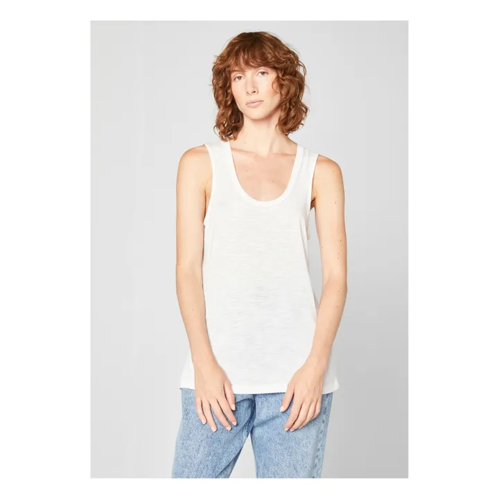 Jacksonville U-Neck Tank Top | White- Product image n°2