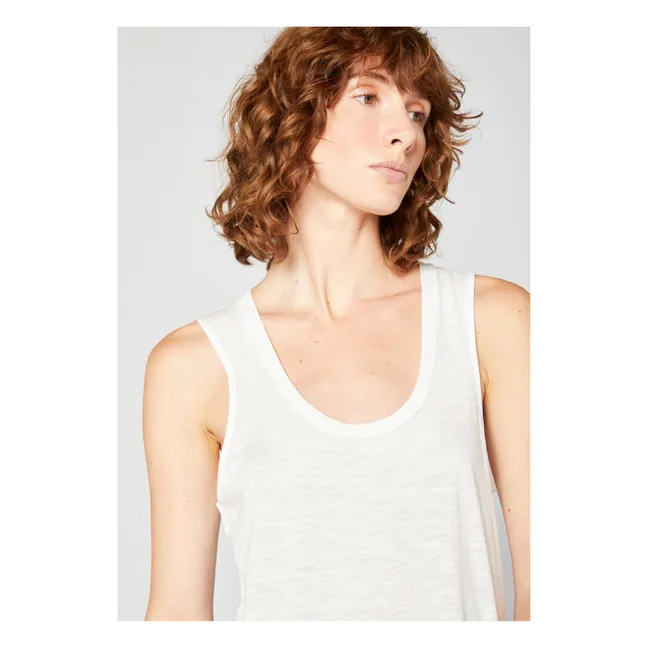 Camiseta de tirantes con cuello en U Jacksonville | Blanco