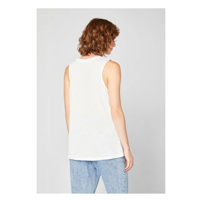 Camiseta de tirantes con cuello en U Jacksonville | Blanco