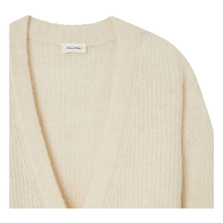 East Alpaca Wool Cardigan | Heather white- Product image n°3