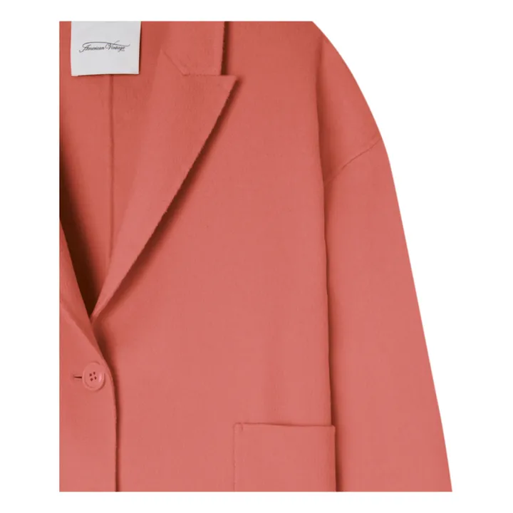 Dadoulove Short Wool Coat | Lychee Pink- Product image n°3