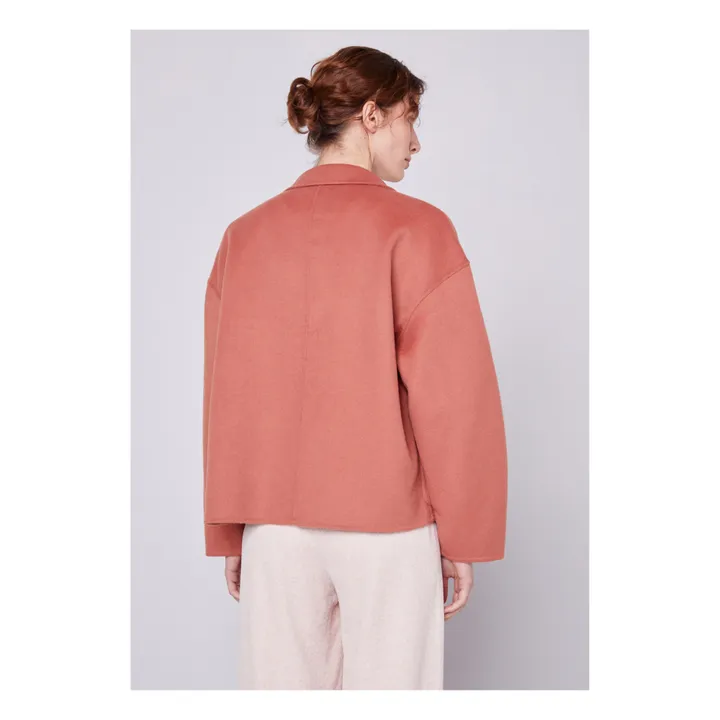 Cappotto corto Dadoulove Boule di lana | Rosa Litchi- Immagine del prodotto n°5