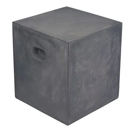 Tabouret en fibre d'argile Fiber | Charbon