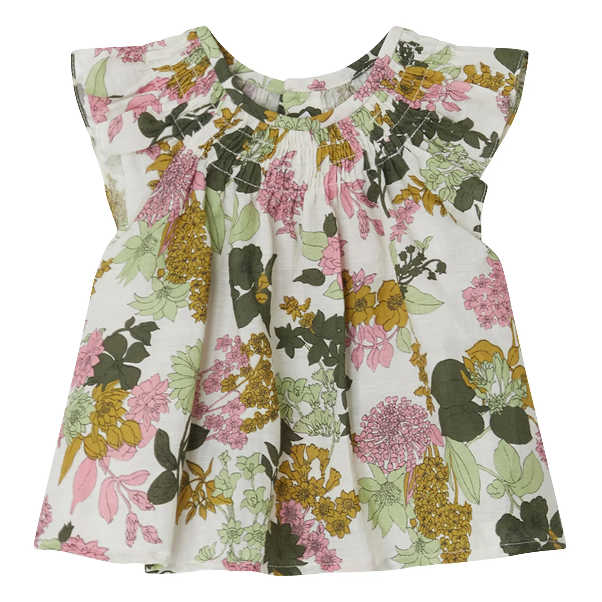 Bonpoint Ecru Constantine Linen Blouse