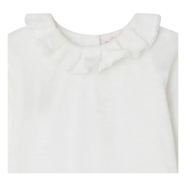 T-Shirt Flamé Rüschenkragen Billa | Seidenfarben- Produktbild Nr. 1