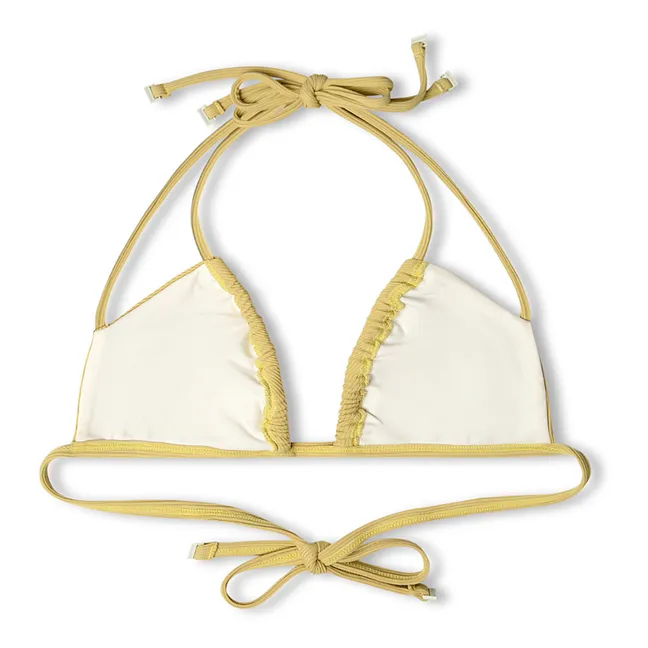 Haut de Maillot Citrus Côtelé | Jaune