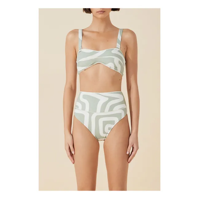 Haut de Maillot Moss | Gris vert