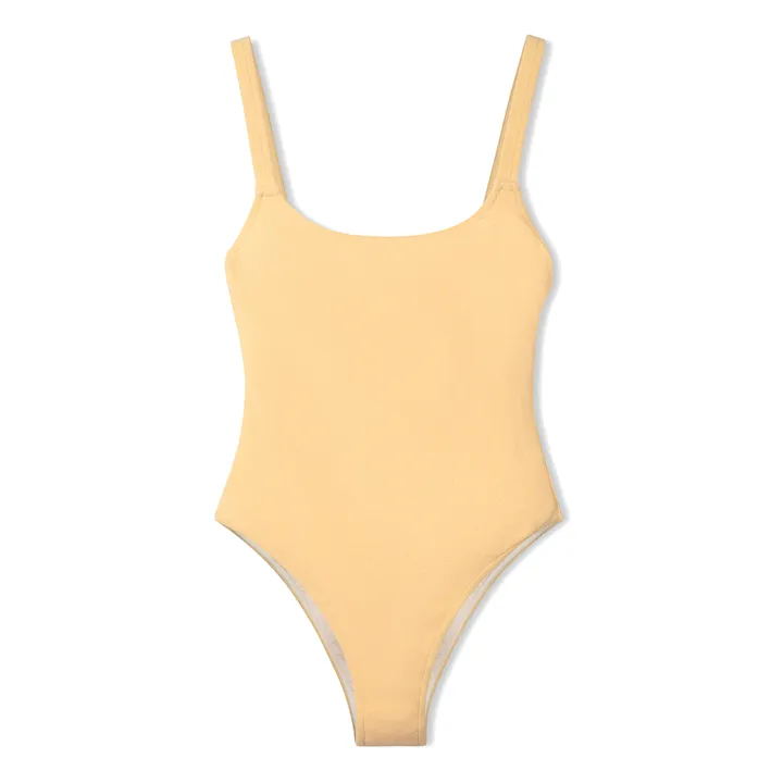 Butter Terry Cloth One-Piece Swimsuit | Yellow- Product image n°0