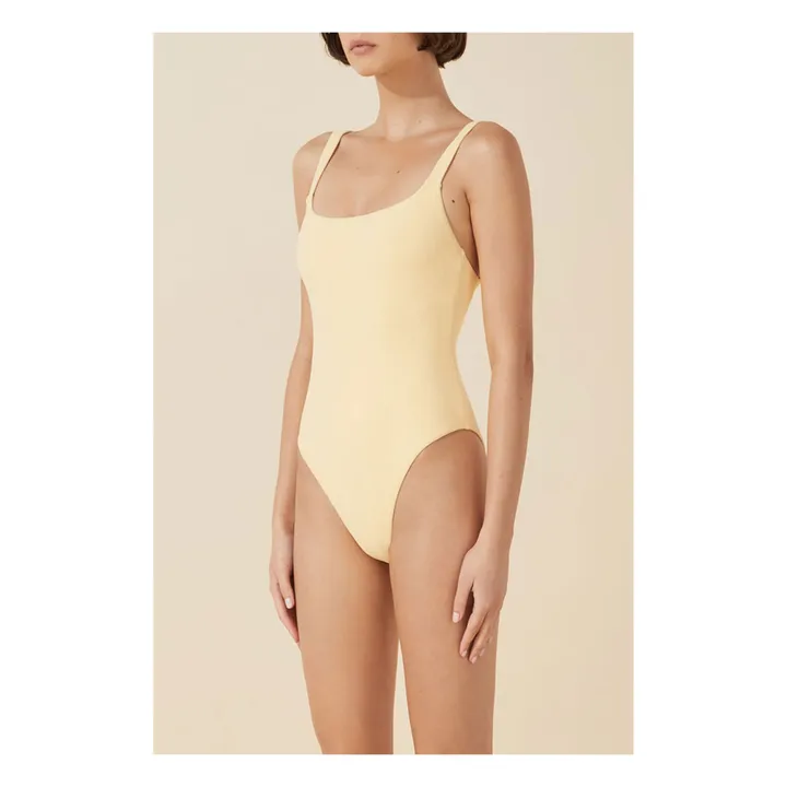Butter Terry Cloth One-Piece Swimsuit | Yellow- Product image n°3