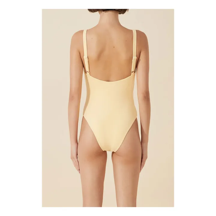 Butter Terry Cloth One-Piece Swimsuit | Yellow- Product image n°4